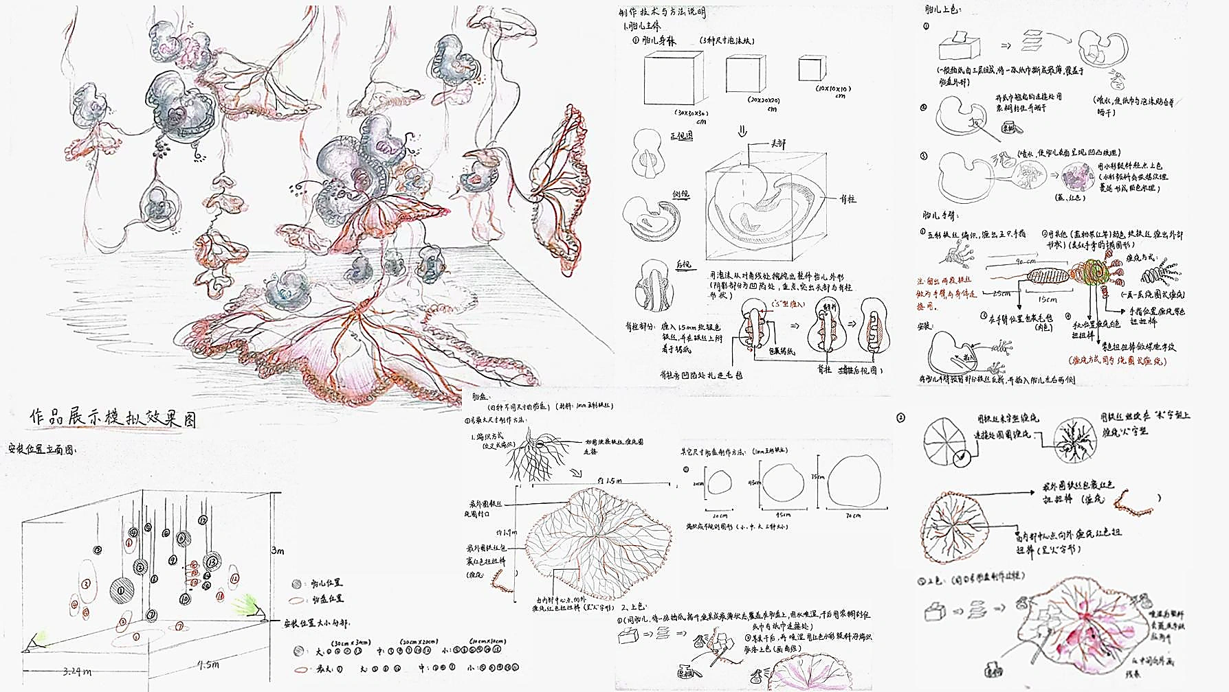 XX YY Gathering 的结构、节点和形态手绘草图